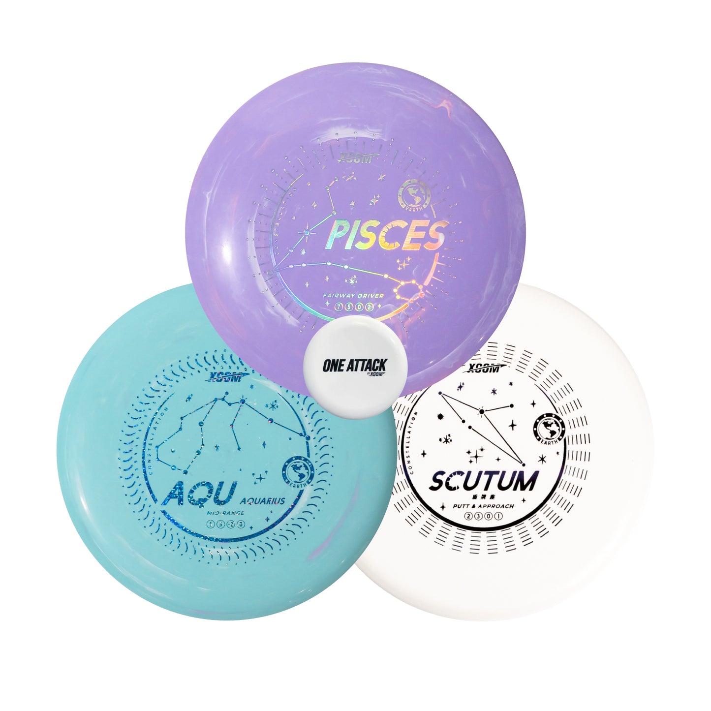 Disc Golf Starter Set, 3 Packs